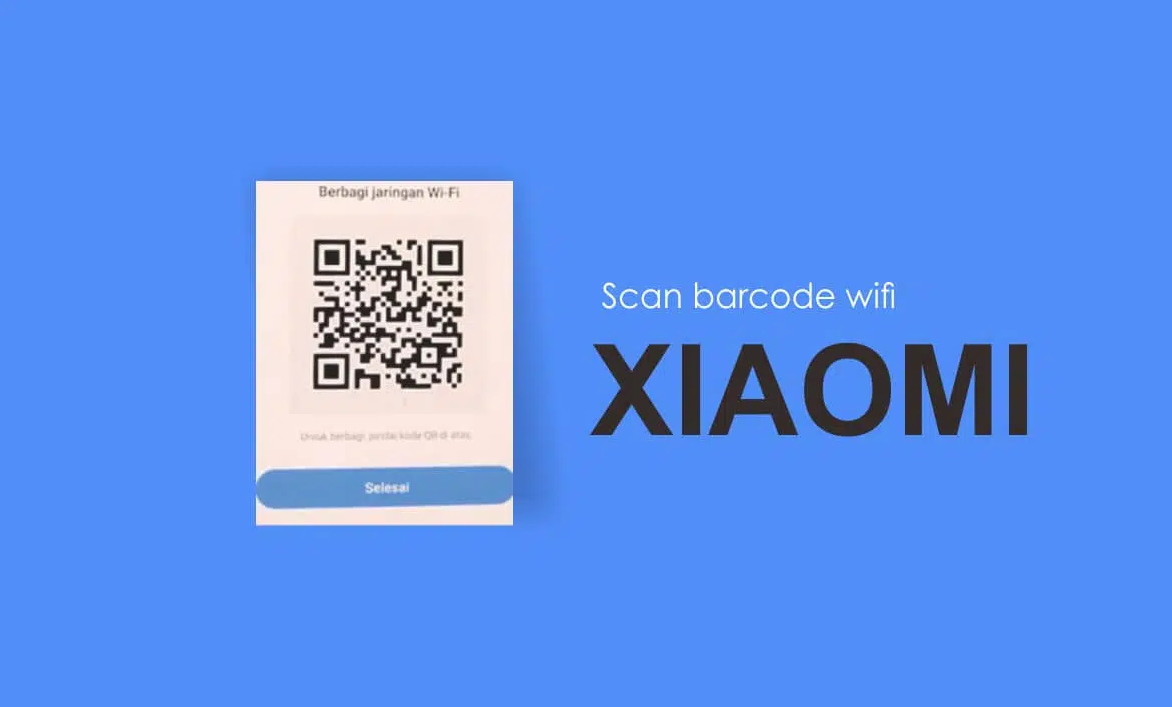 Cara Barcode Wifi HP Xiaomi
