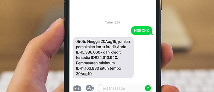 Cara Cek Sisa Limit HSBC via SMS