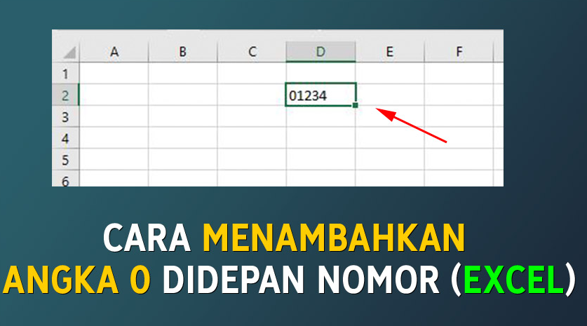Cara Menambah Angka Nol di Excel