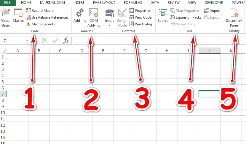 Cara Menampilkan Developer di Excel